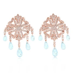 14K White Gold Diamond Chandelier Earrings Blue Topaz 0.64ct 10 14K White Gold Diamond Chandelier Earrings Blue Topaz 0.64ct -Its Hot Jewelry Shop 14k diamond chandelier earrings blue topaz 064ct p 22366 ro