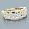 14K Yellow Gold Ladies Diamond Circle Ring 0.33ct -Its Hot Jewelry Shop 14k diamond circle ring 033ct p 41201