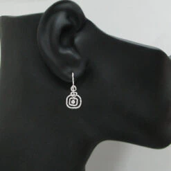 14K White Gold Diamond Dangle Earrings 0.65ct -Its Hot Jewelry Shop 14k diamond dangle earrings 065ct p 42558bod