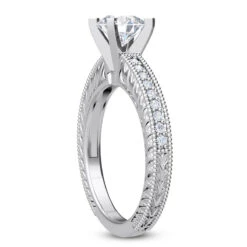 14K White Gold Diamond Engagement Ring Setting 0.16ct -Its Hot Jewelry Shop 14k diamond engagement ring setting 016ct p 35069 back white 20220426