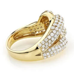 14K Yellow Gold Diamond Fashion Ring For Women 2.30ct -Its Hot Jewelry Shop 14k diamond fashion ring 230ct p 42072 backye