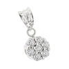 14K White Gold Diamond Flower Pendant 0.50ct -Its Hot Jewelry Shop 14k diamond flower pendant 060ct p 22547 wh