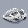 14K White Gold Diamond Heart Hoop Earrings 0.58ct -Its Hot Jewelry Shop 14k diamond heart hoop earrings 058ct p 42953