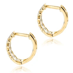 14K Yellow Gold Diamond Hoop Huggie Earrings For Women 0.65ct 14 14K Yellow Gold Diamond Hoop Huggie Earrings For Women 0.65ct -Its Hot Jewelry Shop 14k diamond hoop huggie earrings 065ct p 35720 backye