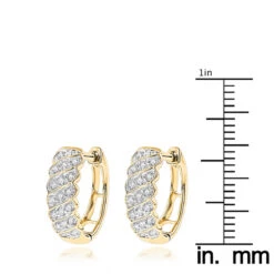 14K Yellow Gold Diamond Hoop Huggie Earrings For Women 0.65ct 17 14K Yellow Gold Diamond Hoop Huggie Earrings For Women 0.65ct -Its Hot Jewelry Shop 14k diamond hoop huggie earrings 065ct p 35720 rulerye