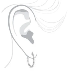 14K White Gold 1 Inch Inside Out Diamond Hoop Earrings 0.6ct By Luxurman 12 14K White Gold 1 Inch Inside Out Diamond Hoop Earrings 0.6ct By Luxurman -Its Hot Jewelry Shop 14k gold 1 inch inside out diamond hoop earrings 06ct by luxurman bodwh