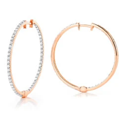 14K Yellow Gold 1 Row Inside Out Diamond Hoop Earrings 3.15ct 10 14K Yellow Gold 1 Row Inside Out Diamond Hoop Earrings 3.15ct -Its Hot Jewelry Shop 14k gold 1 row inside out diamond hoop earrings 315ct p 5996 ro
