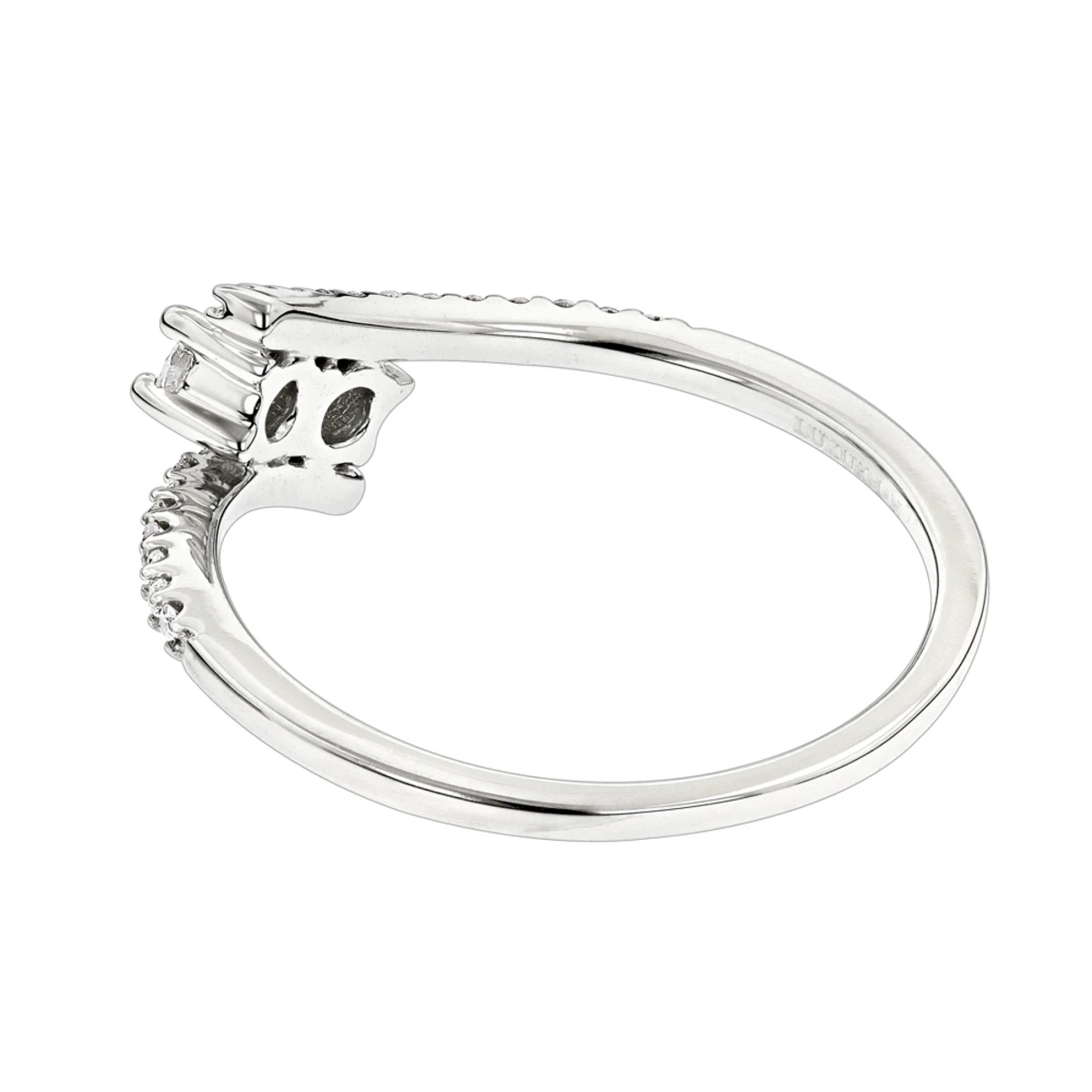 14K Yellow Gold 2 Stone Diamond Ladies Ring 0.4ct Love And Friendship Design 6 14K Yellow Gold 2 Stone Diamond Ladies Ring 0.4ct Love And Friendship Design - Image 4