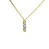 14K Yellow Gold 3 Stone Diamond Journey Pendant For Women 0.3ct -Its Hot Jewelry Shop 14k gold 3 stone diamond journey pendant 030ct p 28043 ye