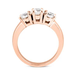 Thin 14K White Gold 3 Stone Diamond Ring 0.75ct -Its Hot Jewelry Shop 14k gold 3 stone diamond ring 075ct p 25452 additional rose