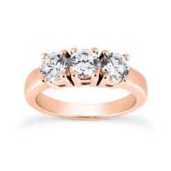 Thin 14K White Gold 3 Stone Diamond Ring 0.75ct -Its Hot Jewelry Shop 14k gold 3 stone diamond ring 075ct p 25452 rose 20220426