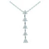 14K White Gold 5 Stone Round Diamond Journey Necklace 0.75ct -Its Hot Jewelry Shop 14k gold 5 stone diamond journey necklace 075ct p 28037 white 20220426