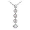 14K White Gold 5 Stone 4 Prong Set Diamond Journey Pendant 0.50ct 2 14K White Gold 5 Stone 4 Prong Set Diamond Journey Pendant 0.50ct -Its Hot Jewelry Shop 14k gold 5 stone diamond journey pendant 050ct p 28137 white 20220426