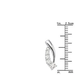 14K White Gold 5 Stone Diamond Journey Pendant 0.52ct 12 14K White Gold 5 Stone Diamond Journey Pendant 0.52ct -Its Hot Jewelry Shop 14k gold 5 stone diamond journey pendant 052ct p 28158 rulerwh