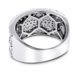 14K White Gold 7 Row Ladies Diamond Ring 2ct Band 11 14K White Gold 7 Row Ladies Diamond Ring 2ct Band -Its Hot Jewelry Shop 14k gold 7 row ladies diamond ring 24ct band backwh