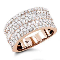 14K White Gold 7 Row Ladies Diamond Ring 2ct Band 10 14K White Gold 7 Row Ladies Diamond Ring 2ct Band -Its Hot Jewelry Shop 14k gold 7 row ladies diamond ring 24ct band ro
