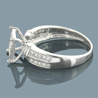 14K White Gold Affordable Diamond Engagement Ring 0.40ct 4 14K White Gold Affordable Diamond Engagement Ring 0.40ct - Image 2