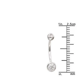 14K White Gold Diamond Belly Button Peircing Ring 0.66ct -Its Hot Jewelry Shop 14k gold and diamond belly button peircing ring 066ct p 5860 rulerwh