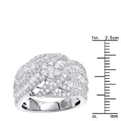 14K White Gold Baguette Round Diamond Ladies Cocktail Ring 2.25ct By Luxurman 13 14K White Gold Baguette Round Diamond Ladies Cocktail Ring 2.25ct By Luxurman -Its Hot Jewelry Shop 14k gold baguette round diamond ladies cocktail ring 225ct by luxurman rulerwh