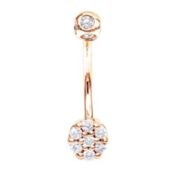 14K White Gold Belly Button Ring With Diamonds 0.5ct -Its Hot Jewelry Shop 14k gold belly ring with diamonds 035ct p 5863 ro