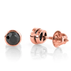 14K White Gold Black Diamond Earrings Bezel Set Studs 1.25ct 8 14K White Gold Black Diamond Earrings Bezel Set Studs 1.25ct -Its Hot Jewelry Shop 14k gold black diamond earrings bezel set studs 125ct p 6048 ro