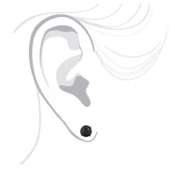 14K Yellow Gold Black Diamond Earrings Prong Set Studs 1.25ct -Its Hot Jewelry Shop 14k gold black diamond earrings prong set studs 125ct p 6055 bodye