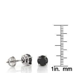 14K White Gold Black Diamond Stud Earrings Bezel Set 2.00ct 13 14K White Gold Black Diamond Stud Earrings Bezel Set 2.00ct -Its Hot Jewelry Shop 14k gold black diamond stud earrings bezel set 200ct p 6051 rulerwh