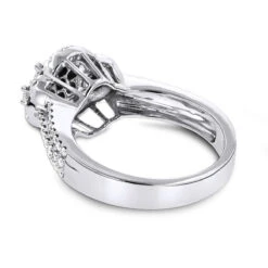 14K White Gold Cluster Diamond Ring 1.23ct 11 14K White Gold Cluster Diamond Ring 1.23ct -Its Hot Jewelry Shop 14k gold cluster diamond ring 123ct p 40598 backwh