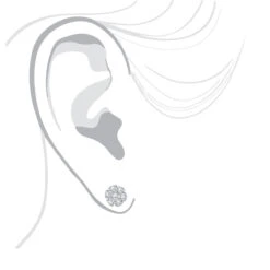 14K White Gold Cluster Flower Diamond Stud Earrings For Women 0.75ct By Luxurman 12 14K White Gold Cluster Flower Diamond Stud Earrings For Women 0.75ct By Luxurman -Its Hot Jewelry Shop 14k gold cluster flower diamond stud earrings for women 075ct by luxurman bodwh