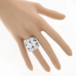 14K White Gold Criss Cross Diamond Ring 2.20ct -Its Hot Jewelry Shop 14k gold criss cross diamond ring 220ct p 7230 bodwh