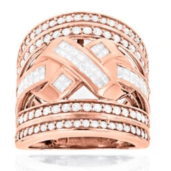 14K White Gold Criss Cross Diamond Ring 2.20ct -Its Hot Jewelry Shop 14k gold criss cross diamond ring 220ct p 7230 ro