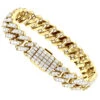 14K Yellow Gold Cuban Link Diamond Bracelet For Men 12mm 1/2in 24.5ct -Its Hot Jewelry Shop 14k gold cuban link diamond bracelet for men 12mm 1 2in 24 5ct yellow