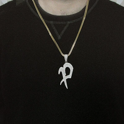 14K Yellow Gold Alphabet Initial Diamond Letter Pendant 4.95ct 5 14K Yellow Gold Alphabet Initial Diamond Letter Pendant 4.95ct - Image 3