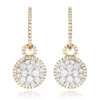 14K Yellow Gold Designer Diamond Earrings 2.04ct Clusters -Its Hot Jewelry Shop 14k gold designer diamond earrings 204ct clusters ye