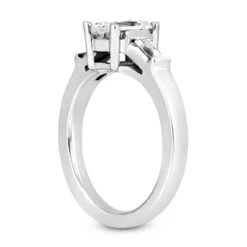14K White Gold Designer Diamond Engagement Ring 0.39ct -Its Hot Jewelry Shop 14k gold designer diamond engagement ring 039ct p 23184 back white 20220426