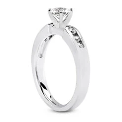 14K White Gold Designer Handmade Diamond Engagement Ring 0.65ct -Its Hot Jewelry Shop 14k gold designer diamond engagement ring 065ct p 25918 back white 20220426
