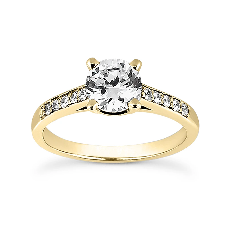 14K White Gold Designer Diamond Engagement Ring 0.65ct 4 14K White Gold Designer Diamond Engagement Ring 0.65ct - Image 2