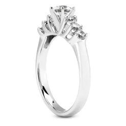14K White Gold Designer Handcrafted Diamond Engagement Ring 0.68ct -Its Hot Jewelry Shop 14k gold designer diamond engagement ring 068ct p 26412 back white 20220426