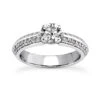 14K White Gold Designer Prong Set Round Diamond Engagement Ring 0.70ct -Its Hot Jewelry Shop 14k gold designer diamond engagement ring 070ct p 26370 white 20220426