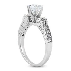 14K White Gold Designer Diamond Engagement Ring 0.73ct 14 14K White Gold Designer Diamond Engagement Ring 0.73ct -Its Hot Jewelry Shop 14k gold designer diamond engagement ring 073ct p 27043 back white 20220426
