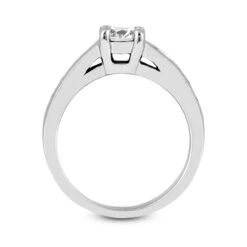 14K White Gold Designer Prong And Channel Set Diamond Engagement Ring 0.75ct -Its Hot Jewelry Shop 14k gold designer diamond engagement ring 075ct p 25910 additional white