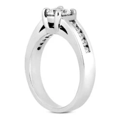 14K White Gold Designer Prong And Channel Set Diamond Engagement Ring 0.75ct -Its Hot Jewelry Shop 14k gold designer diamond engagement ring 075ct p 25910 back white 20220426