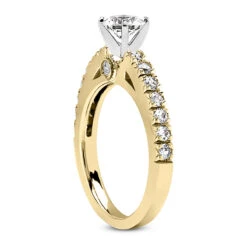 14K White Gold Designer Diamond Engagement Ring 0.77ct 2.17mm 12 14K White Gold Designer Diamond Engagement Ring 0.77ct 2.17mm -Its Hot Jewelry Shop 14k gold designer diamond engagement ring 077ct p 26442 back yellow 20220426