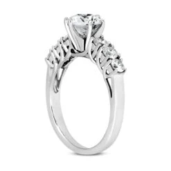 14K White Gold 7 Stone Diamond Engagement Ring 0.92ct 14 14K White Gold 7 Stone Diamond Engagement Ring 0.92ct -Its Hot Jewelry Shop 14k gold designer diamond engagement ring 092ct p 26591 back white 20220426