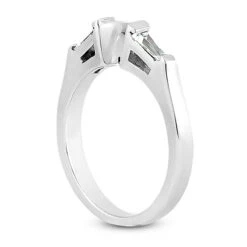14K White Gold Baguette Diamond Engagement Ring Band 0.12ct 11 14K White Gold Baguette Diamond Engagement Ring Band 0.12ct -Its Hot Jewelry Shop 14k gold designer diamond engagement ring band 012ct p 23263 back white 20220426