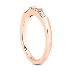 14K White Gold Baguette Diamond Engagement Ring Band 0.23ct -Its Hot Jewelry Shop 14k gold designer diamond engagement ring band 023ct p 23063 back rose 20220426