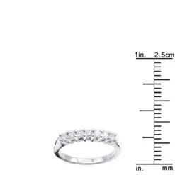 14K White Gold 7 Stone Designer Diamond Engagement Ring Band 0.25ct 17 14K White Gold 7 Stone Designer Diamond Engagement Ring Band 0.25ct -Its Hot Jewelry Shop 14k gold designer diamond engagement ring band 025ct p 26205 rulerwh