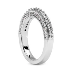 14K White Gold Designer Milgrain Diamond Engagement Ring Band 0.54ct 11 14K White Gold Designer Milgrain Diamond Engagement Ring Band 0.54ct -Its Hot Jewelry Shop 14k gold designer diamond engagement ring band 054ct p 26411 back white 20220426