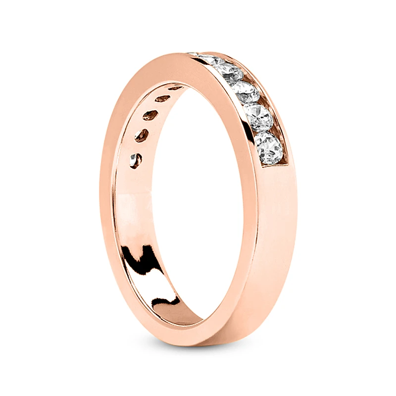 14K White Gold Round Diamond Engagement Ring Band 0.55ct 8 14K White Gold Round Diamond Engagement Ring Band 0.55ct - Image 6