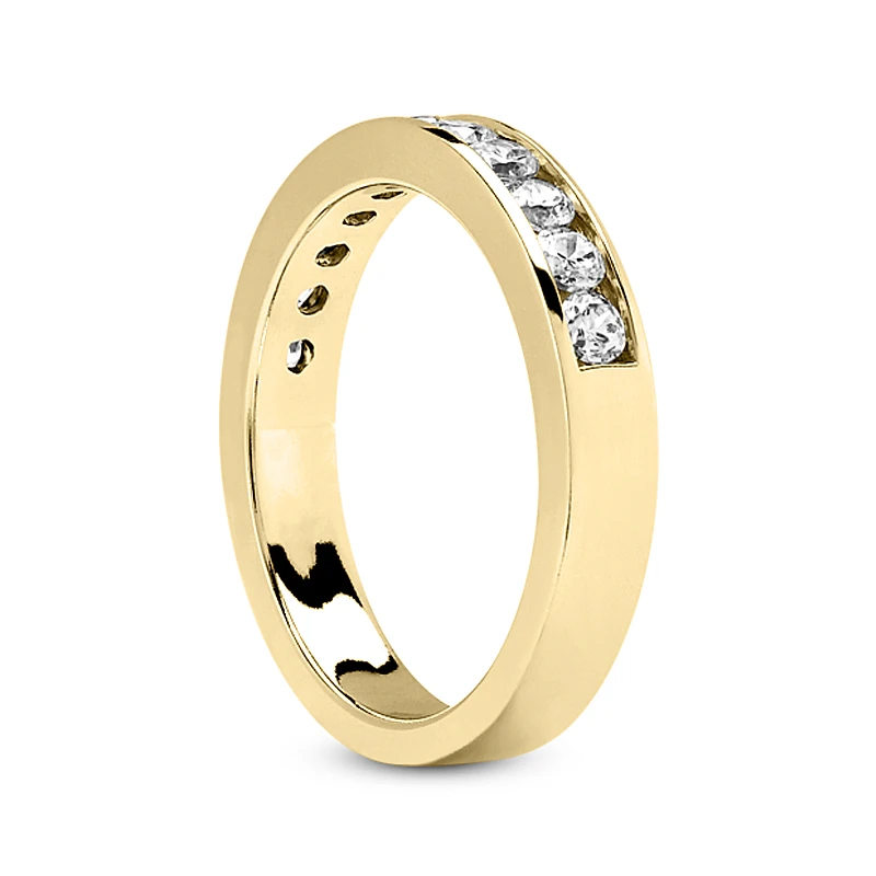 14K White Gold Round Diamond Engagement Ring Band 0.55ct 7 14K White Gold Round Diamond Engagement Ring Band 0.55ct - Image 5